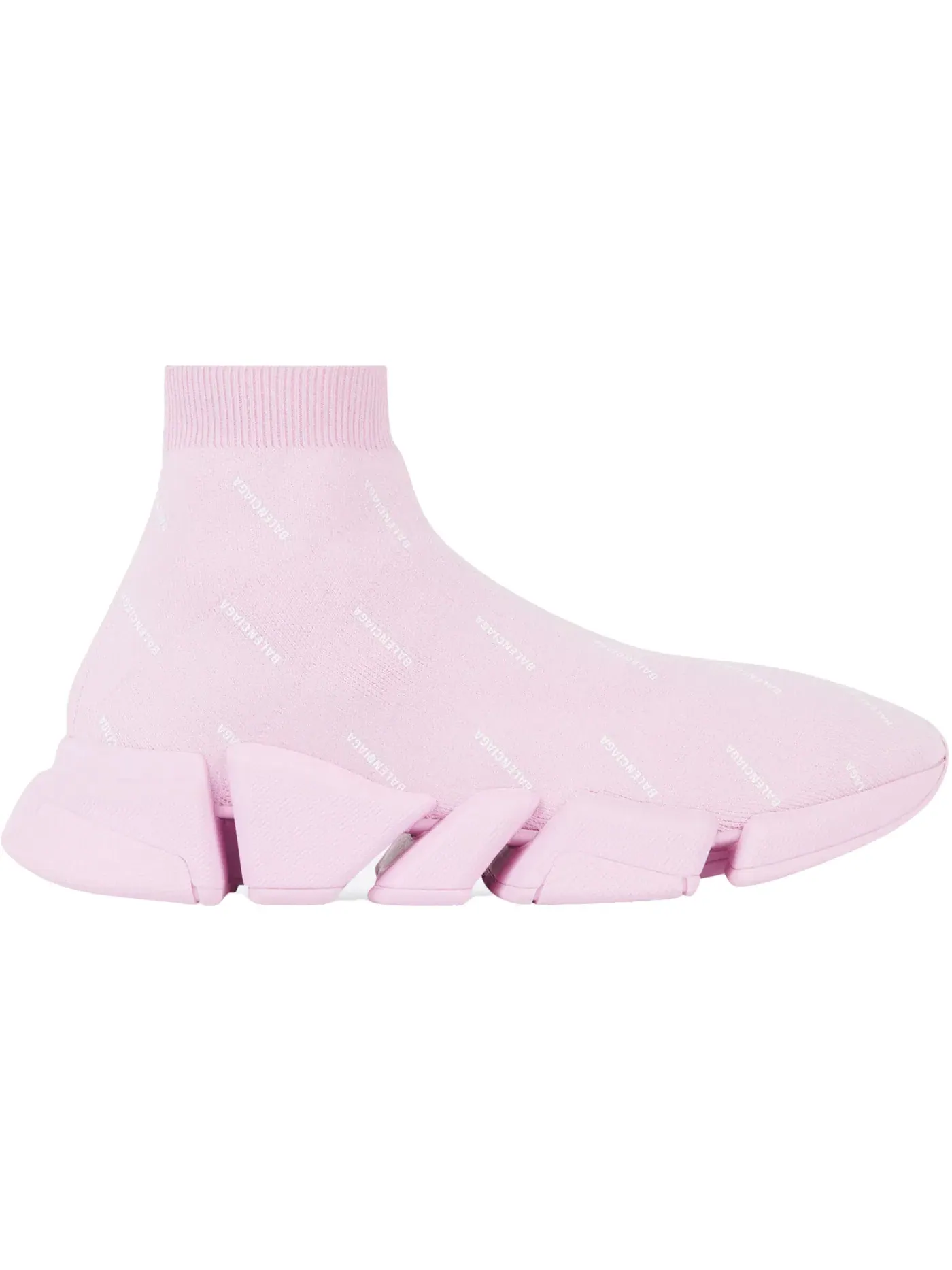 Кроссовки женские Balenciaga Speed 2.0 Recycled Knit, из переработанного трикотажа — изображение 1 из 1, беловато-розовый