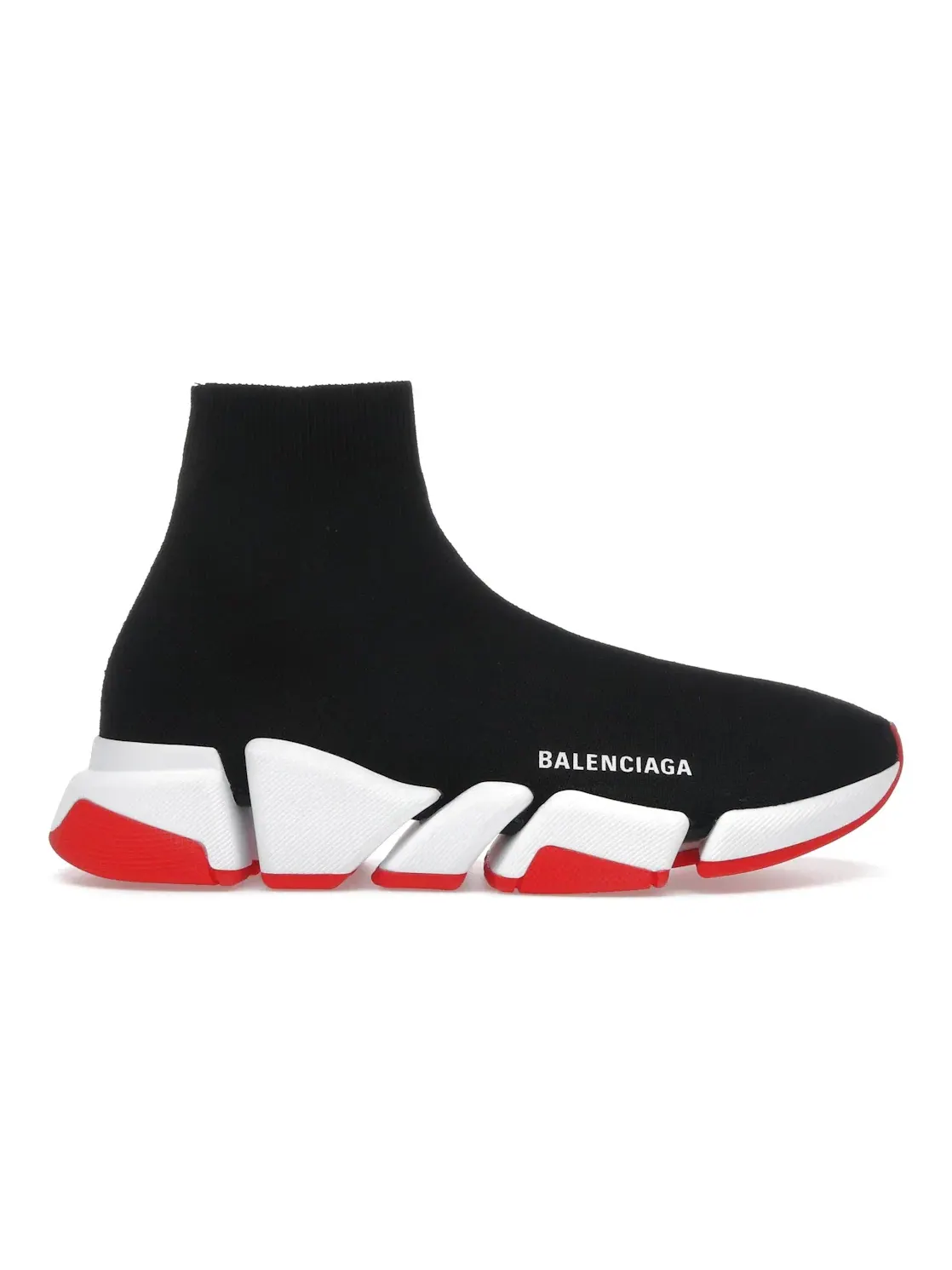 Кроссовки Balenciaga Speed 2.0, с принтом — изображение 1 из 4, черный/белый/красный
