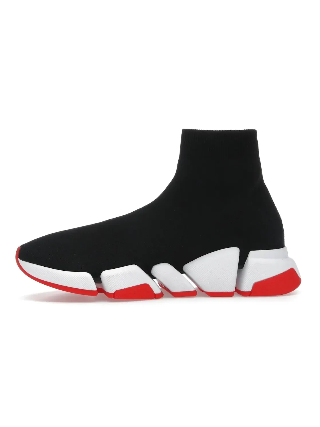 Кроссовки Balenciaga Speed 2.0, с принтом — изображение 3 из 4, черный/белый/красный