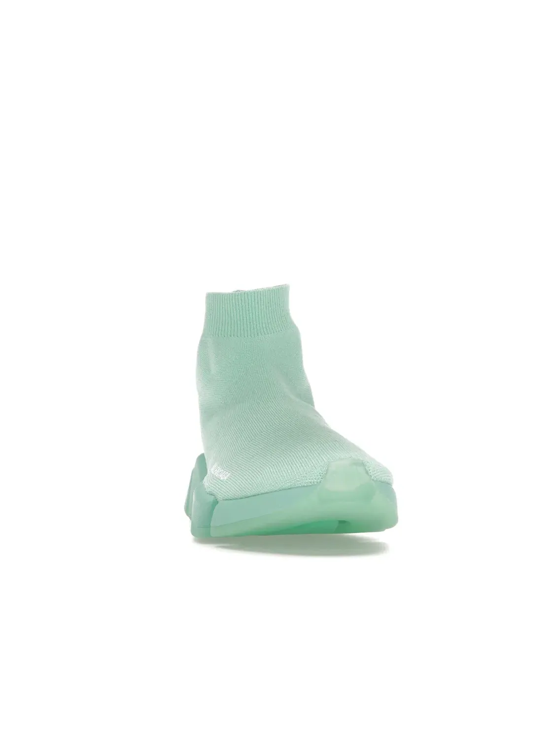 Кроссовки женские Balenciaga Speed 2.0 Recycled Transparent Sole — изображение 2 из 4, зеленый