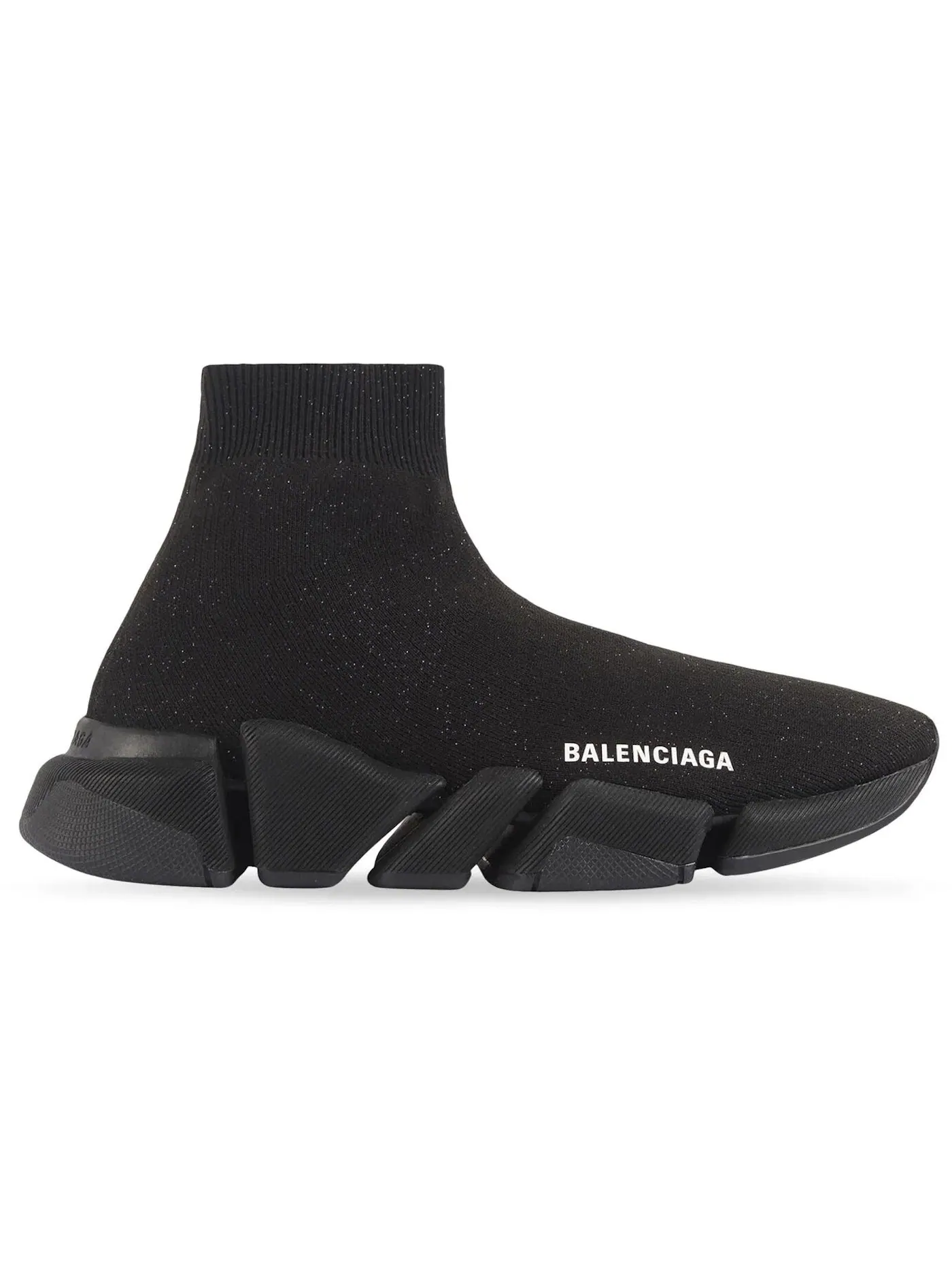 Кроссовки женские Balenciaga Speed 2.0 Shiny Black — изображение 1 из 1, черный