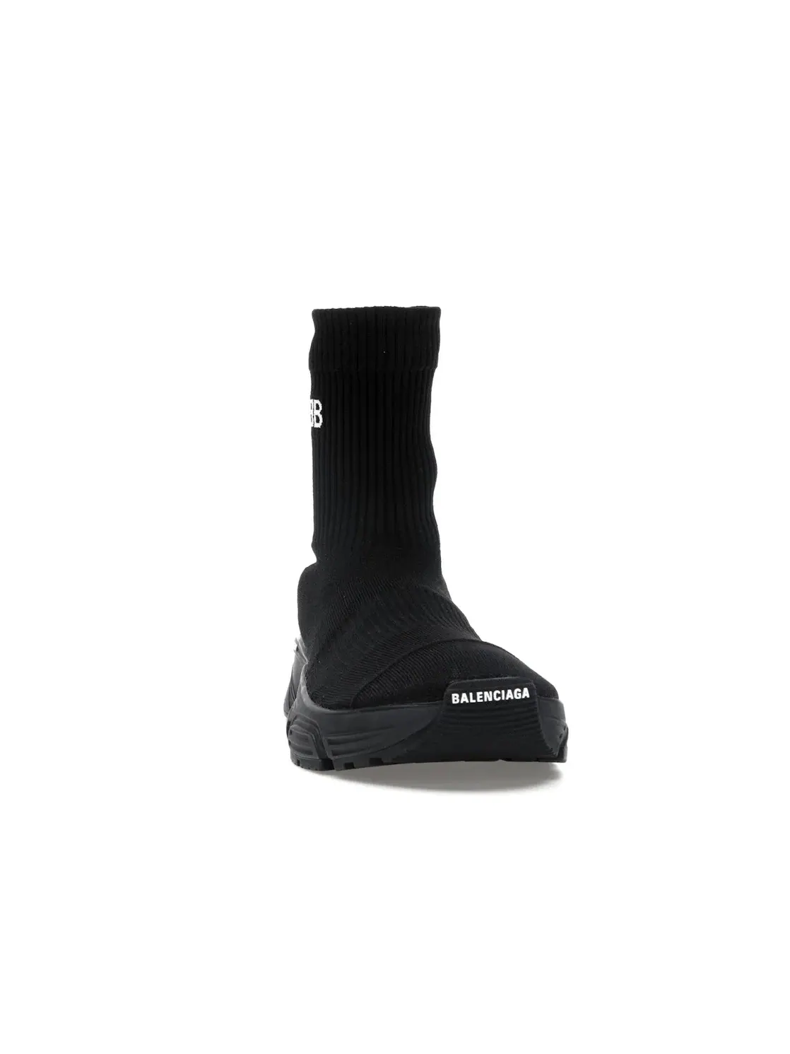 Мужские кроссовки без шнурков Balenciaga Speed 3.0 — изображение 2 из 4, черный/черный/белый