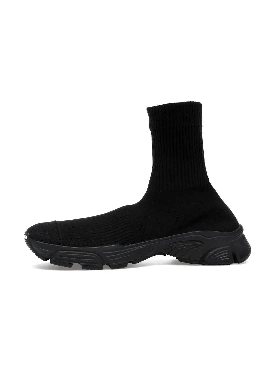 Мужские кроссовки без шнурков Balenciaga Speed 3.0 — изображение 3 из 4, черный/черный/белый