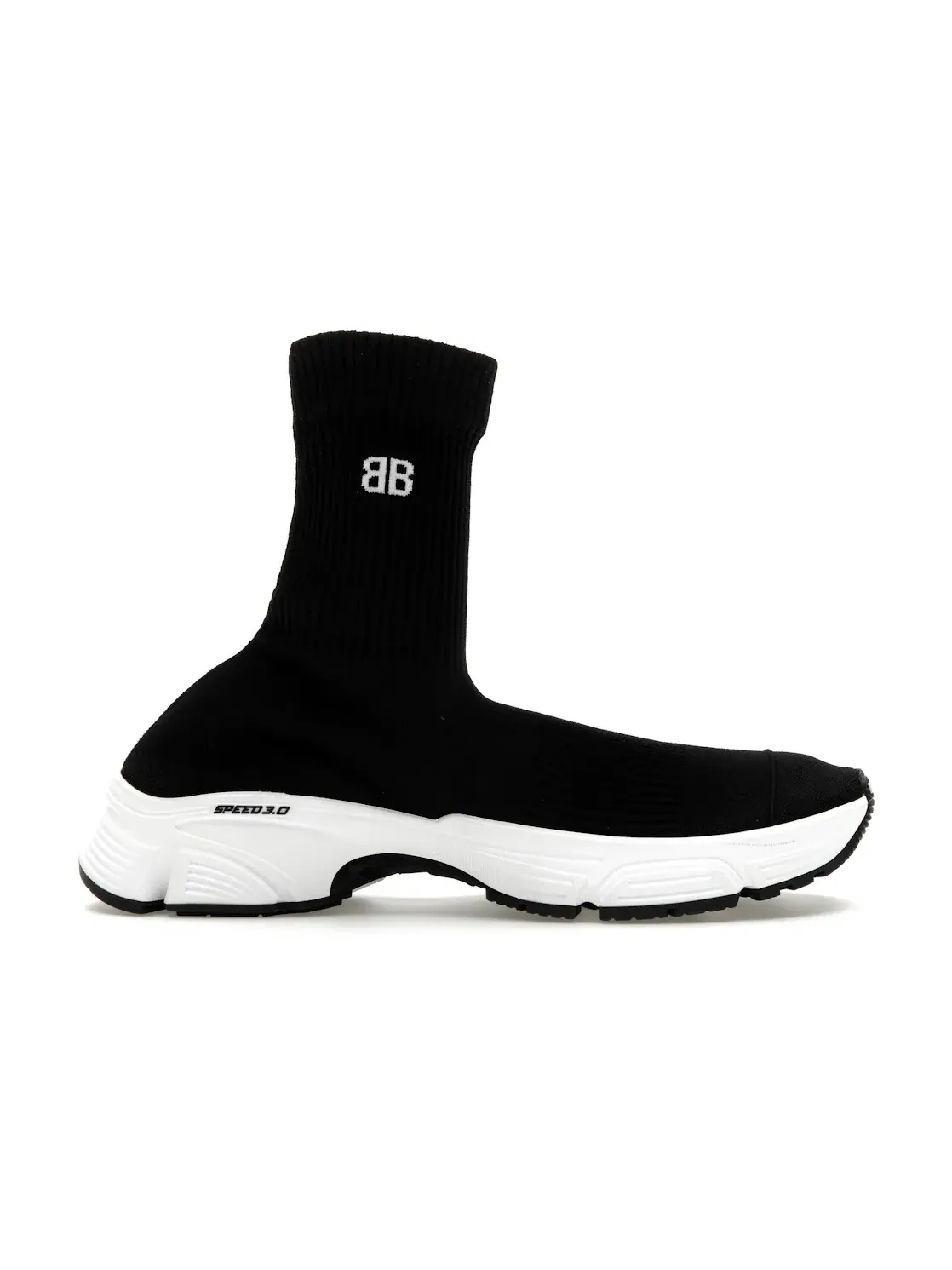 Кроссовки Balenciaga Speed 3.0 с принтом — изображение 1 из 4, черный/белый