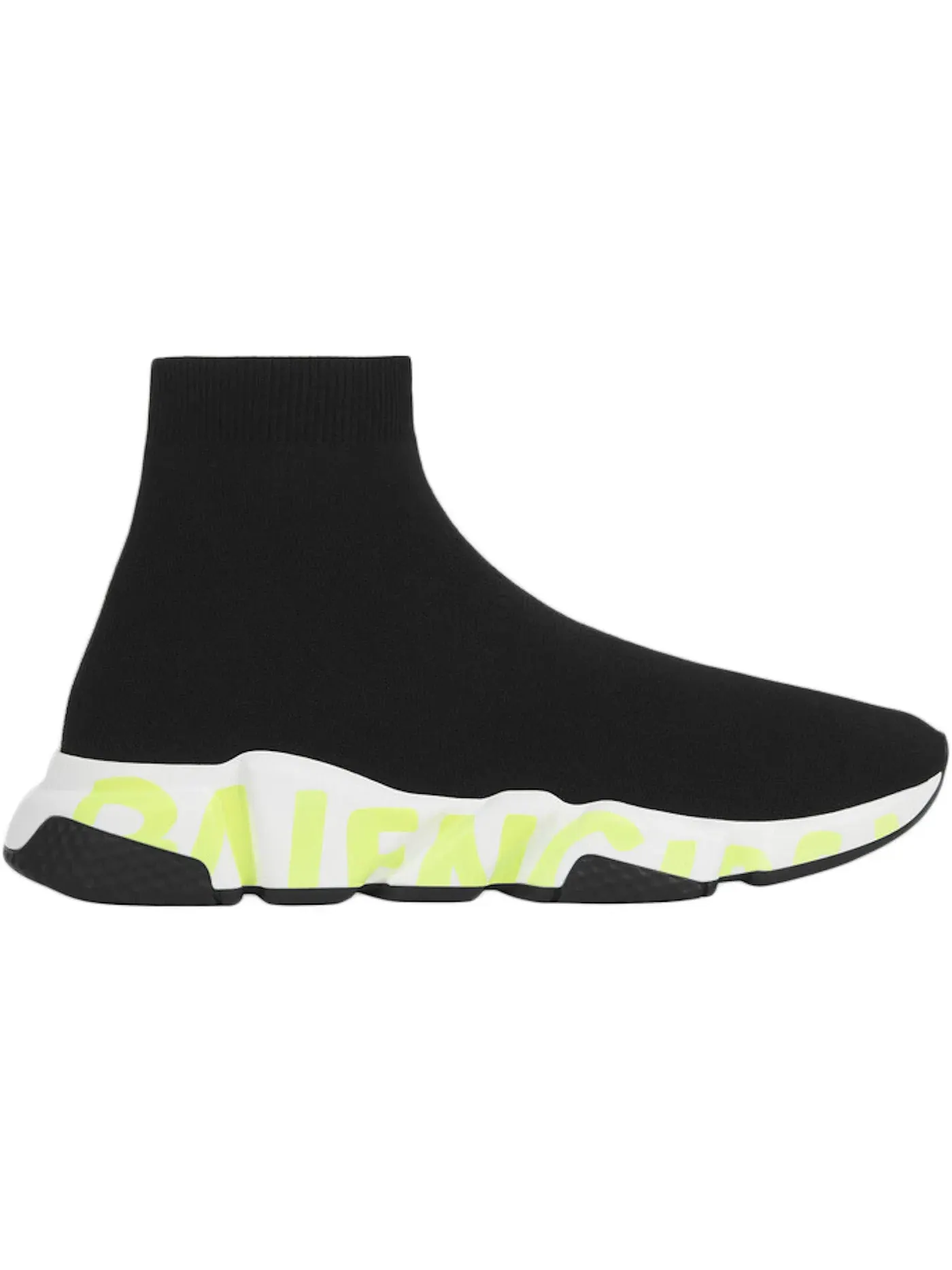 Кроссовки мужские Balenciaga Speed, с контрастной отделкой — изображение 1 из 1, черный/зеленый