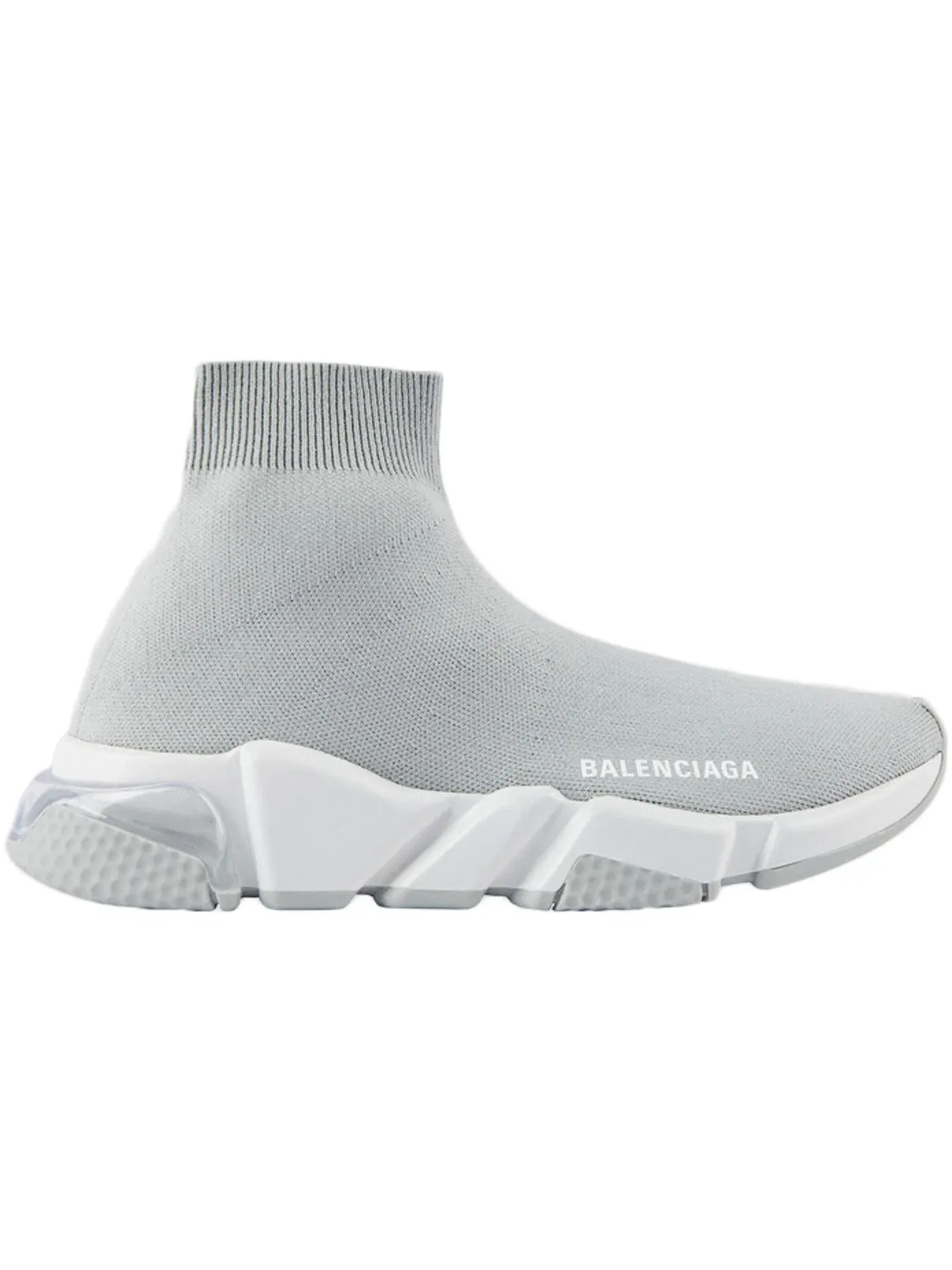 Кроссовки женские Balenciaga Speed, с прозрачной подошвой — изображение 1 из 1, серый