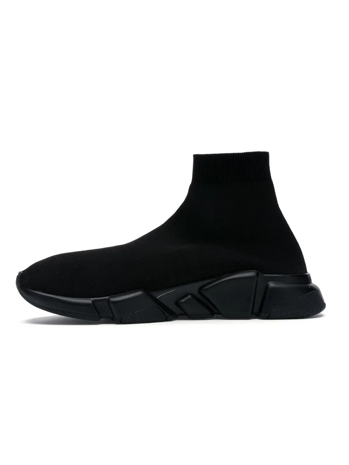 Кроссовки мужские Balenciaga Speed Graffiti Trainers, носкоподобный дизайн — изображение 3 из 4, черный/белый