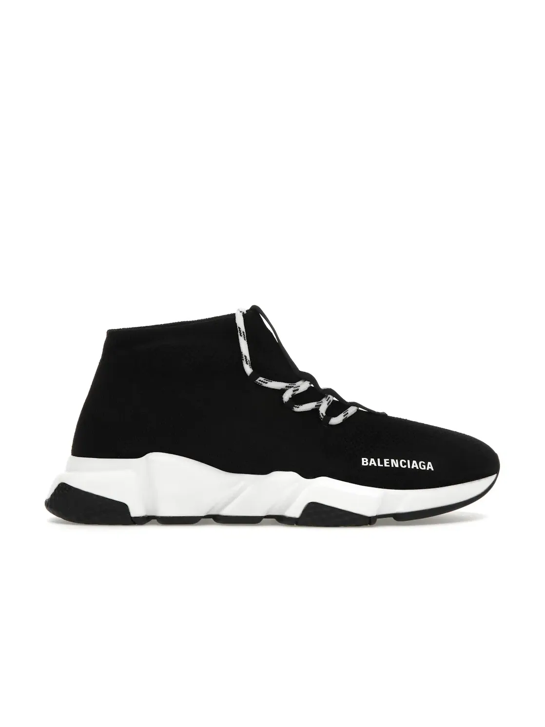 Кроссовки женские Balenciaga Speed Lace Up с принтом — изображение 1 из 4, черный