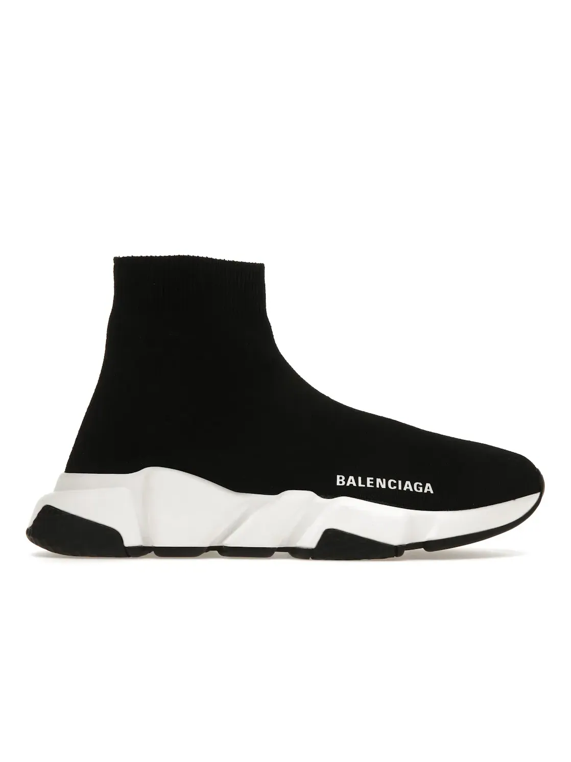 Кроссовки женские Balenciaga Speed Recycled, переработанные материалы — изображение 1 из 4, черный/белый
