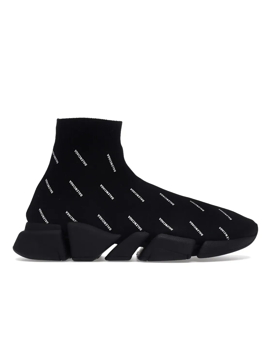 Кроссовки мужские Balenciaga Speed Trainer 2.0, с принтом логотипа — изображение 1 из 4, черный/белый
