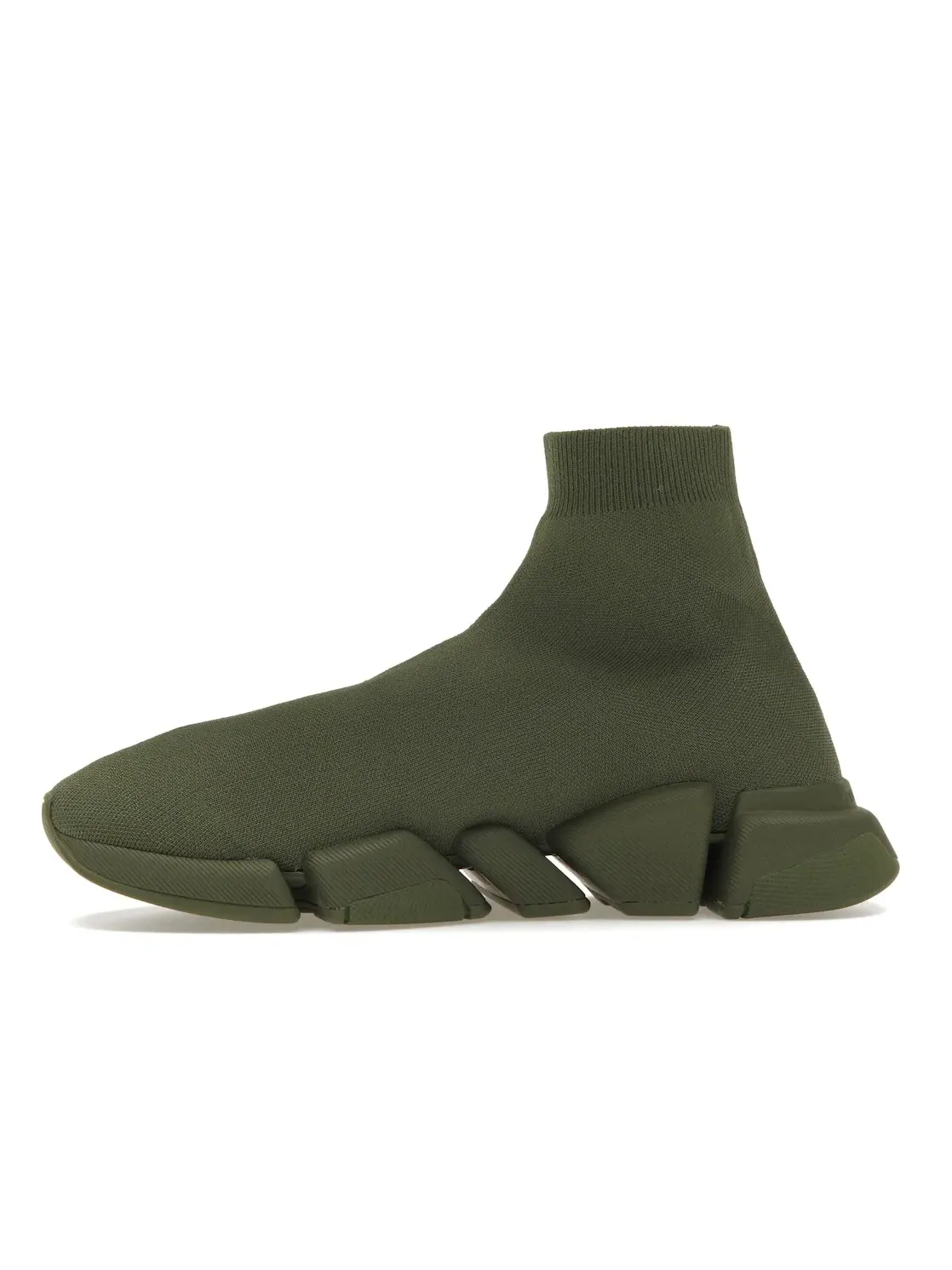 Кроссовки мужские Balenciaga Speed Trainer 2.0, сетчатый верх — изображение 3 из 4, зеленый