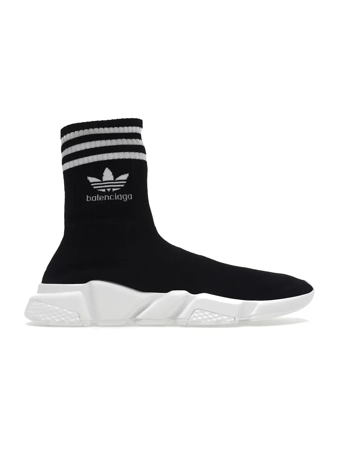 Кроссовки Balenciaga x Adidas Speed Trainer, с принтом — изображение 1 из 4, черный/белый