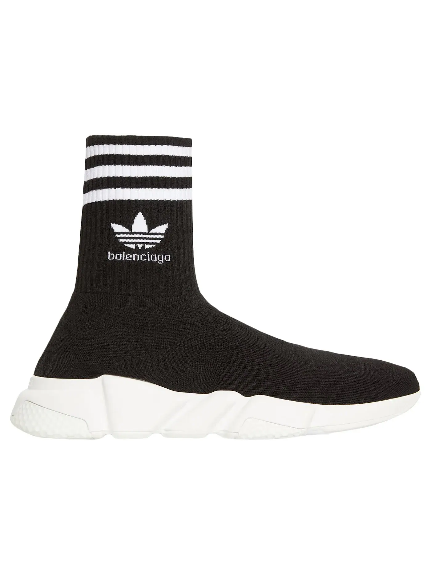 Кроссовки женские Balenciaga x Adidas Speed Trainer, сетчатый верх — изображение 1 из 1, черный/белый