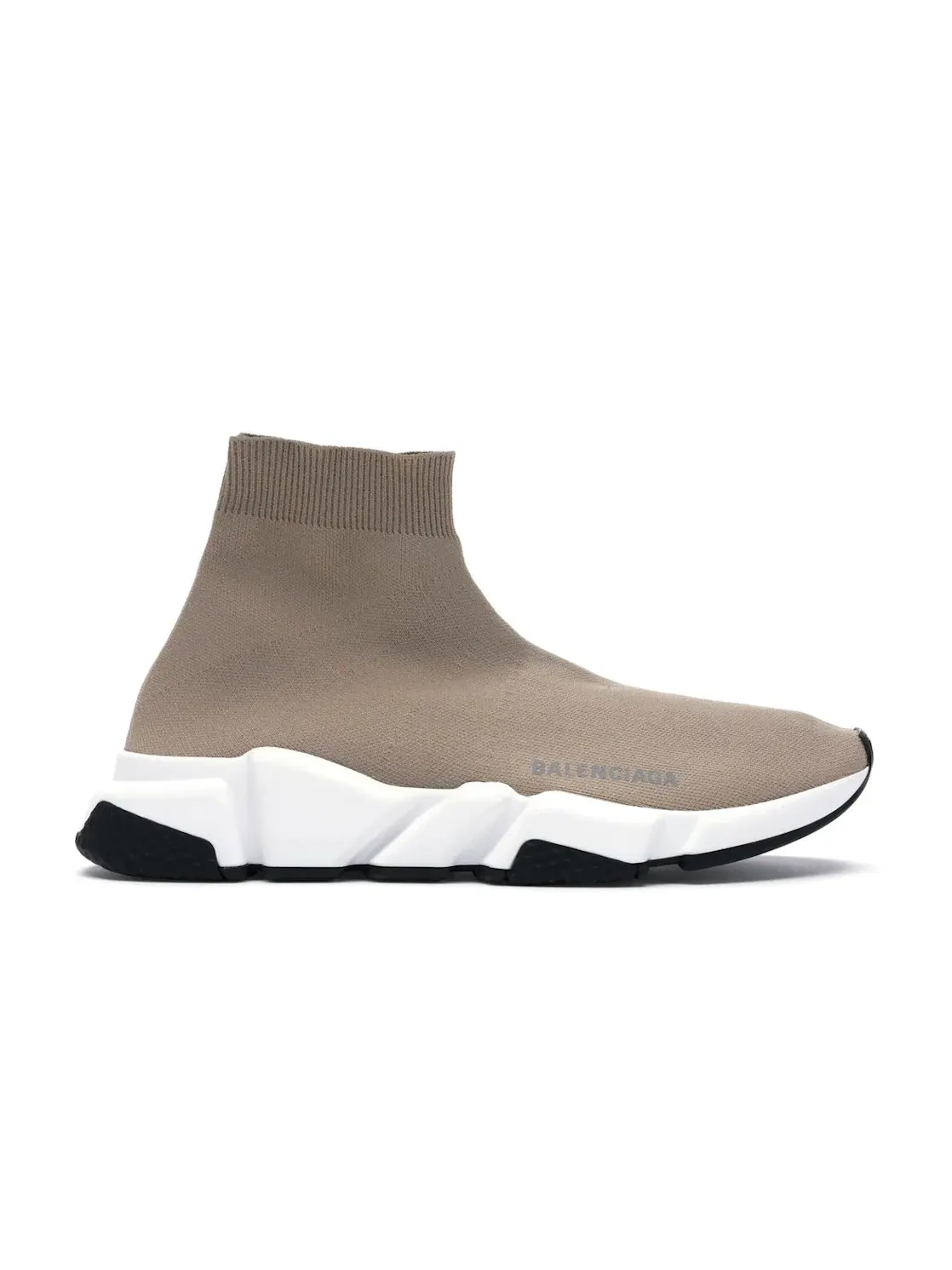 Кроссовки женские Balenciaga Speed Trainer с принтом — изображение 1 из 4, бежевый белый