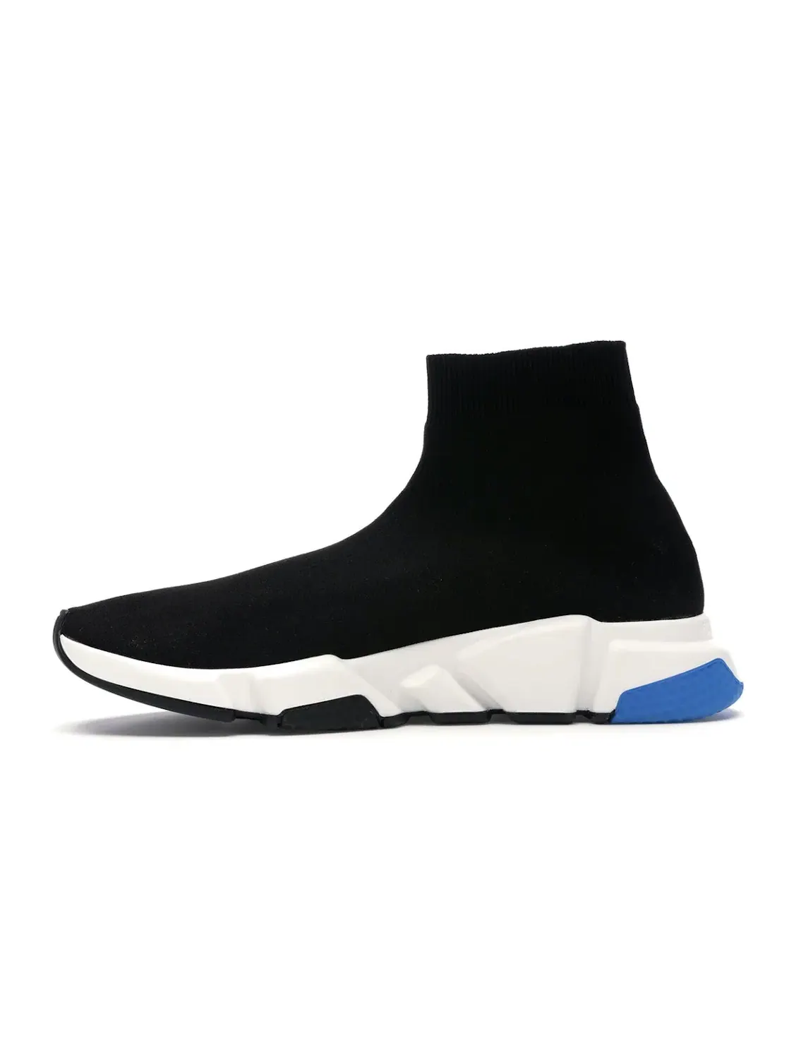 Кроссовки мужские Balenciaga Speed Trainer без шнурков — изображение 3 из 4, черный/синий
