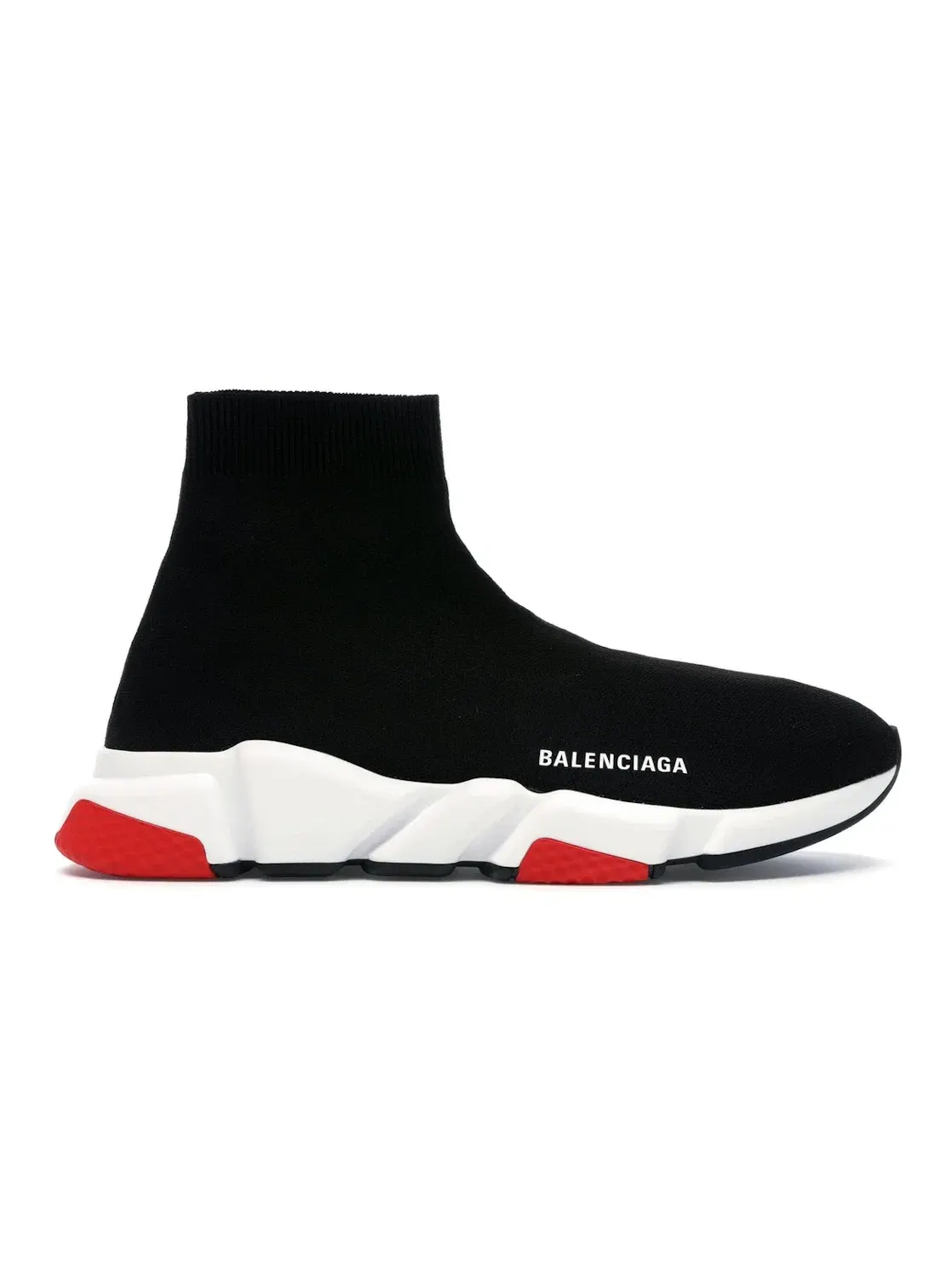 Кроссовки Balenciaga Speed Trainer, носковидный верх — изображение 1 из 4, черный/красный