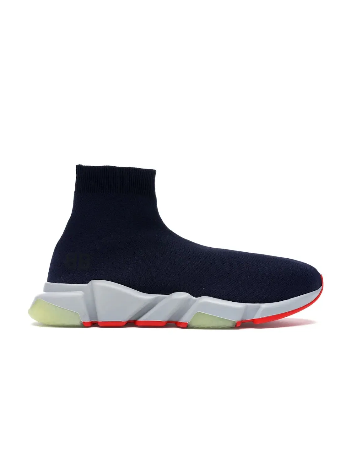 Мужские кроссовки с принтом Balenciaga Speed Trainer Balenciaga — изображение 1 из 4, синий/белый-оранжевый