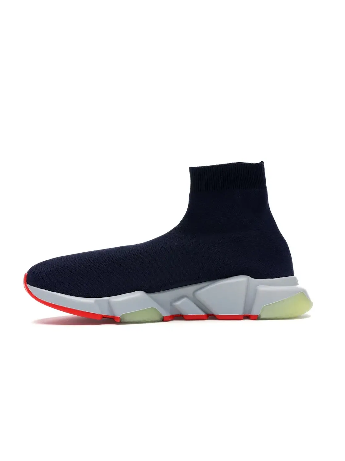 Мужские кроссовки с принтом Balenciaga Speed Trainer Balenciaga — изображение 3 из 4, синий/белый-оранжевый