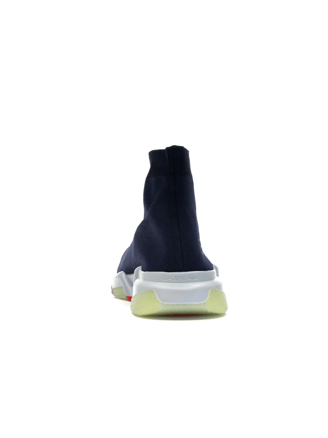 Мужские кроссовки с принтом Balenciaga Speed Trainer Balenciaga — изображение 4 из 4, синий/белый-оранжевый