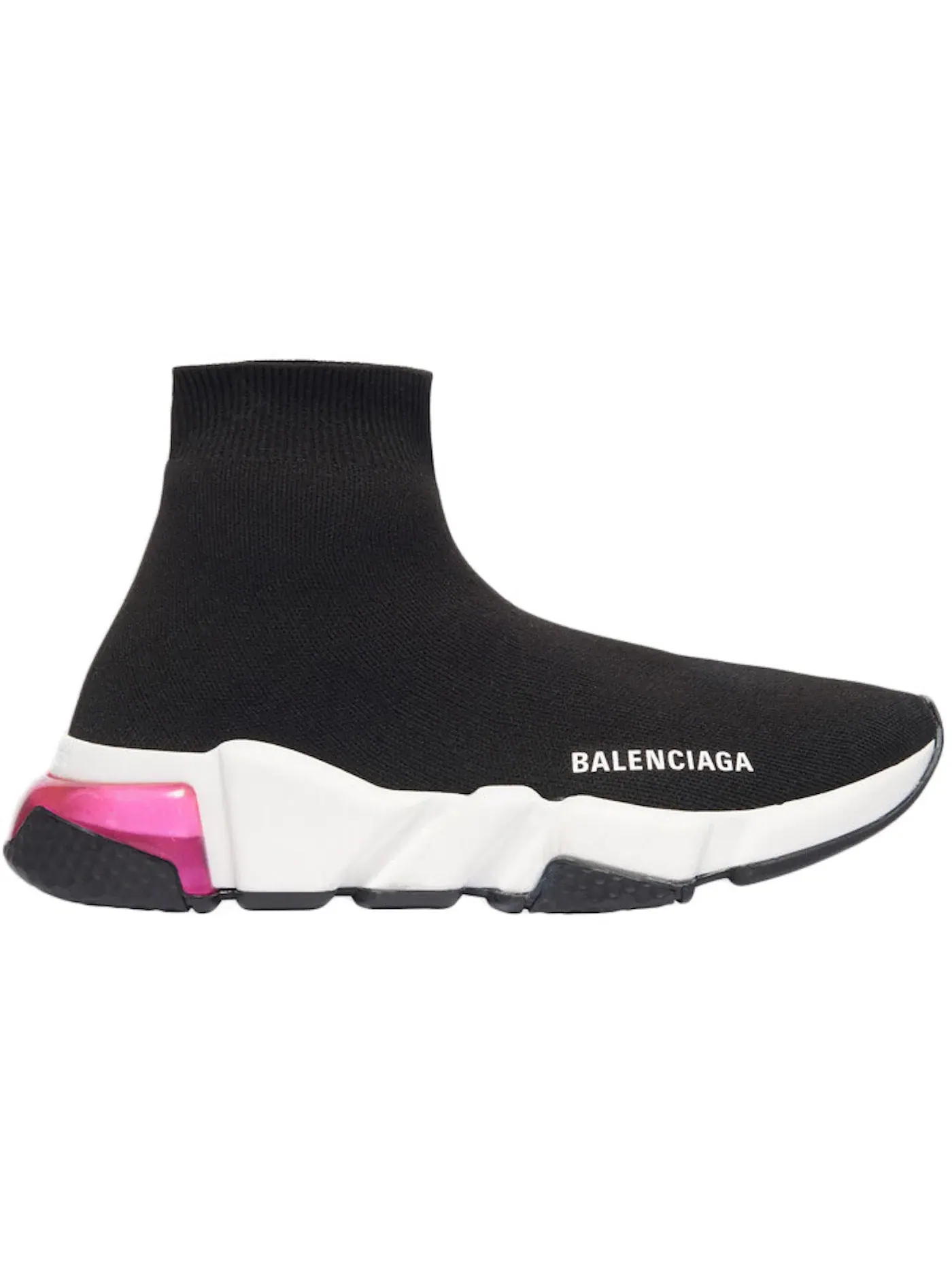 Кроссовки женские Balenciaga Speed Trainer с прозрачной подошвой — изображение 1 из 1, черный