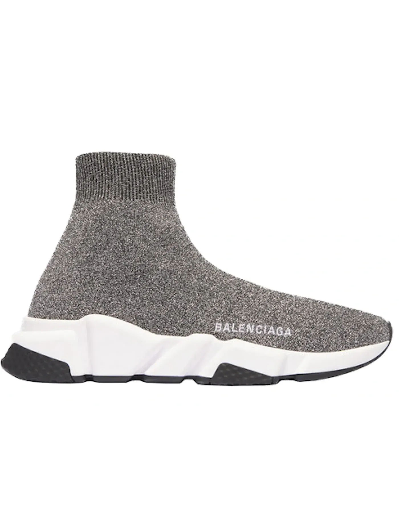 Кроссовки женские Balenciaga Speed Trainer Cristal, сетчатый верх — изображение 1 из 1, серый белый