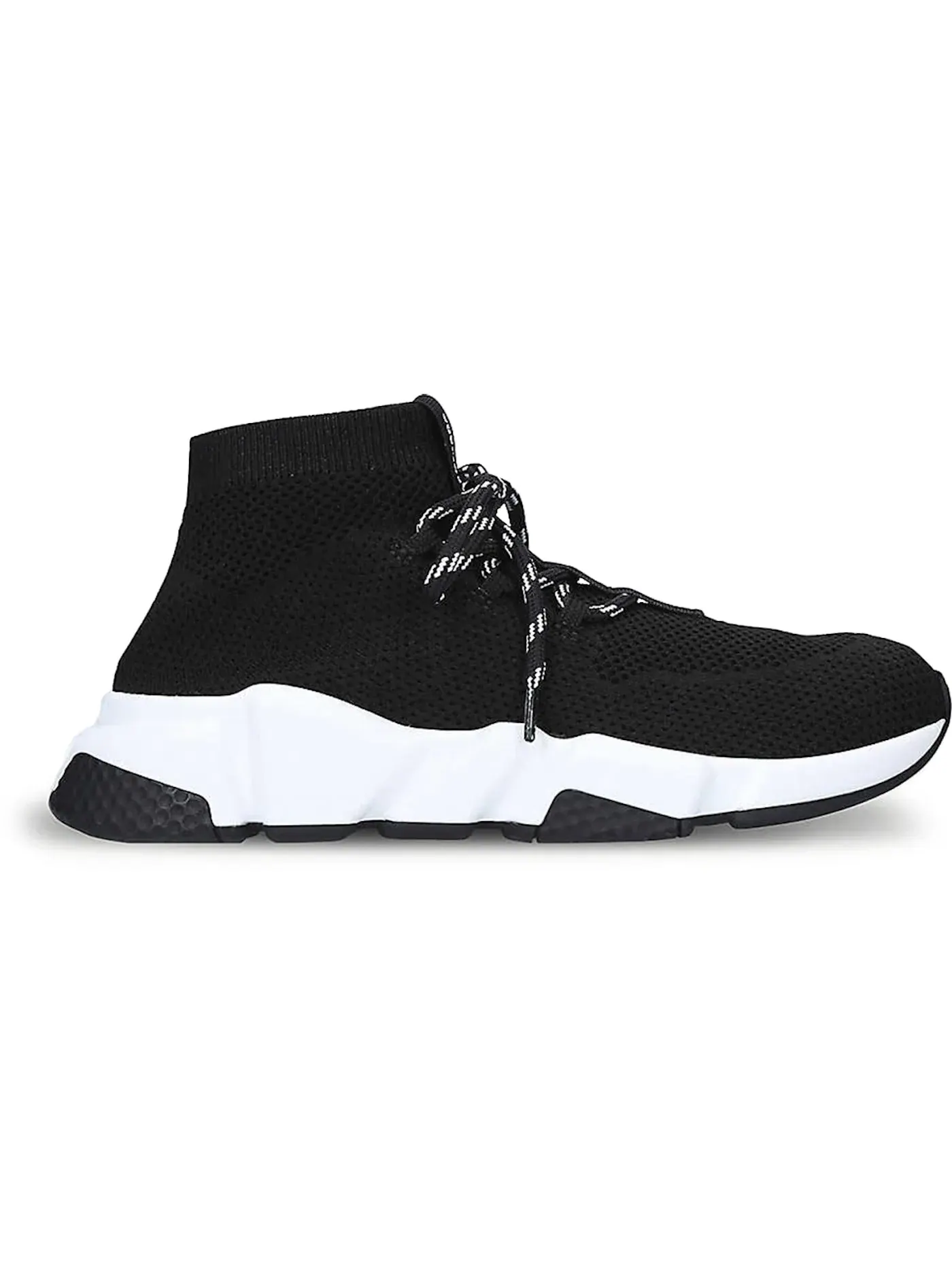 Кроссовки мужские Balenciaga Speed Trainer Lace Up, текстиль/синтетика — изображение 1 из 1, черный/белый/черный