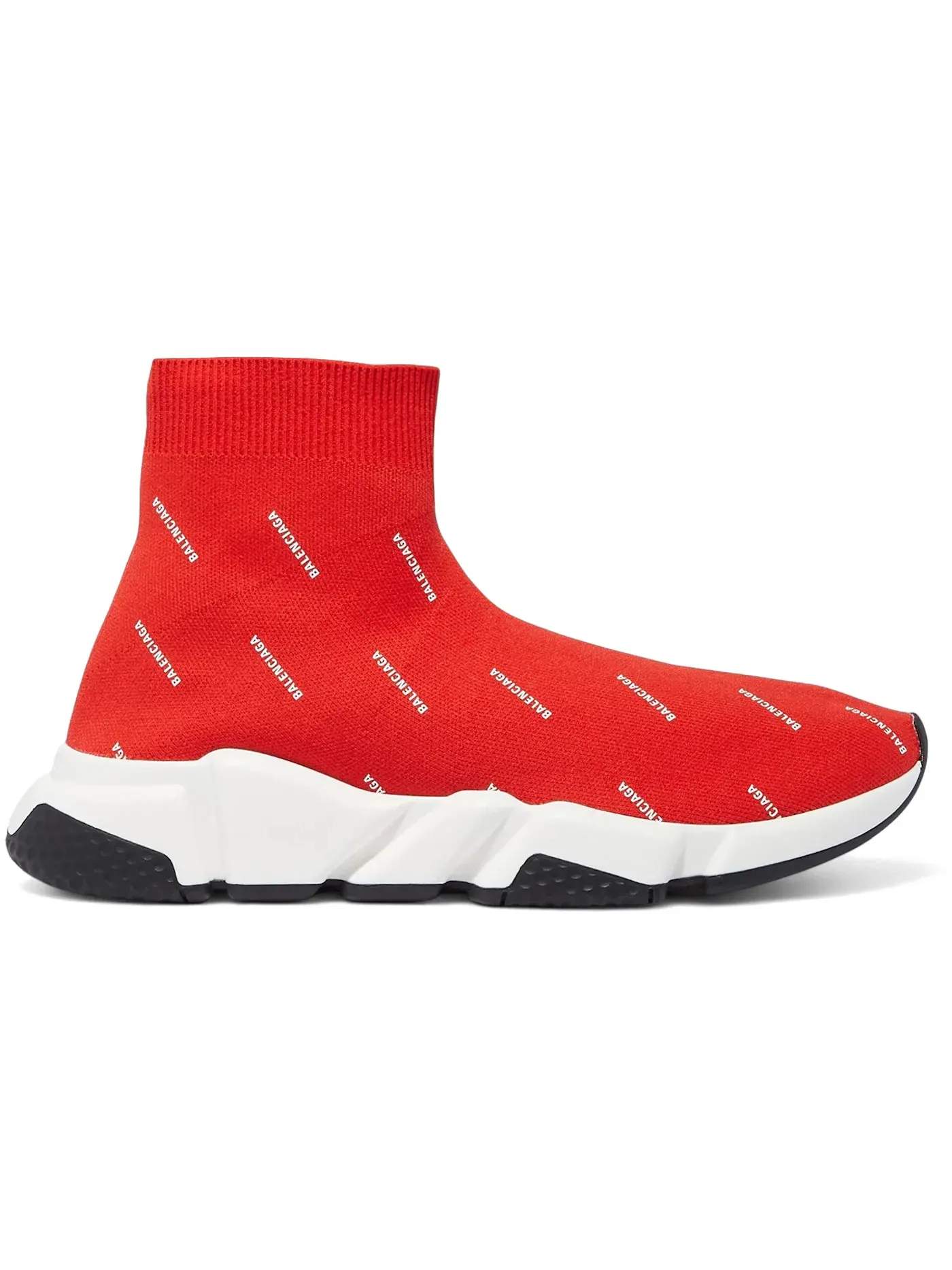 Кроссовки мужские Balenciaga Speed Trainer, с принтом — изображение 1 из 1, красный/белый