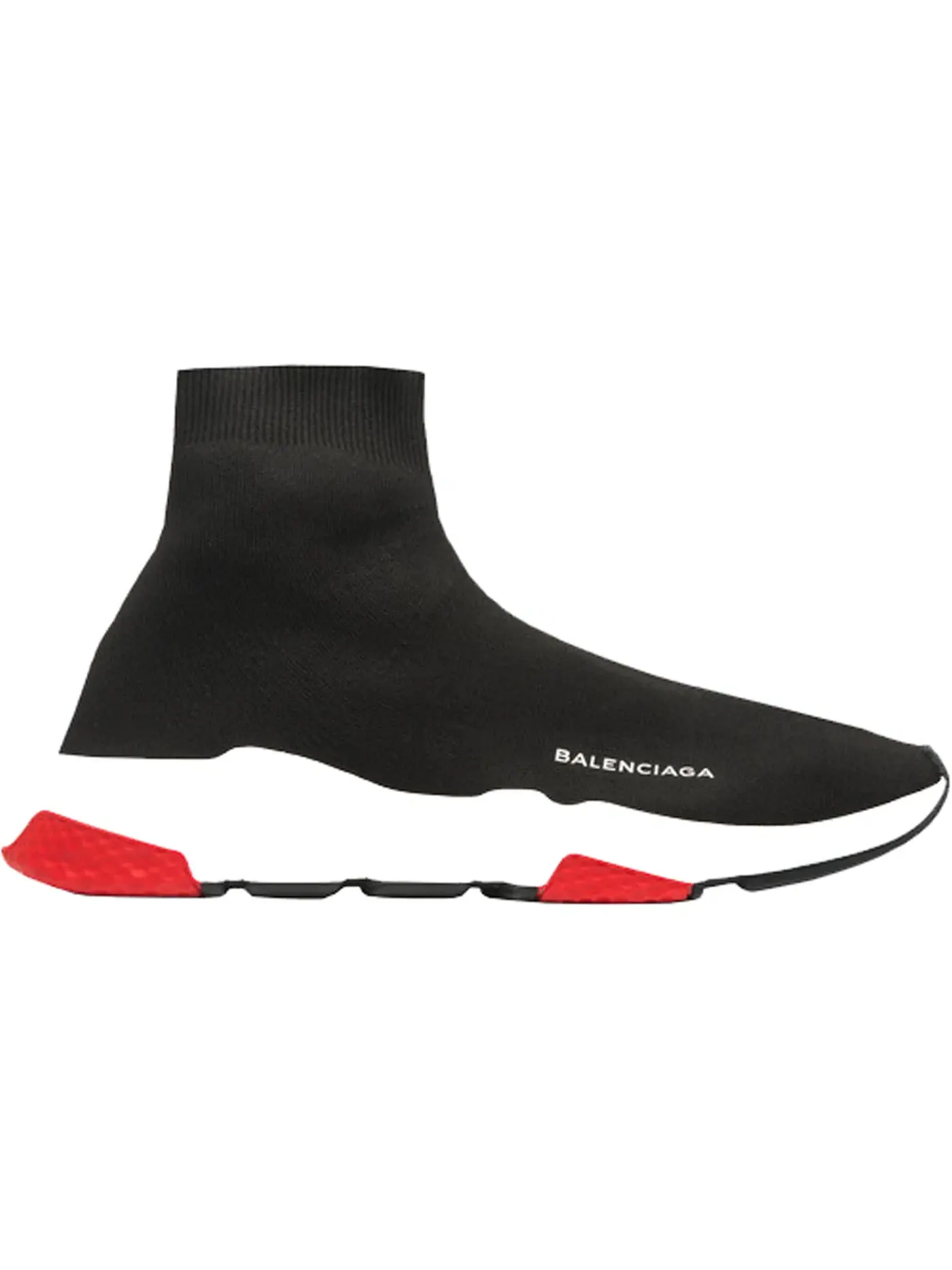 Кроссовки мужские Balenciaga Speed Trainer Mid, с высоким верхом — изображение 1 из 1, черный/красный