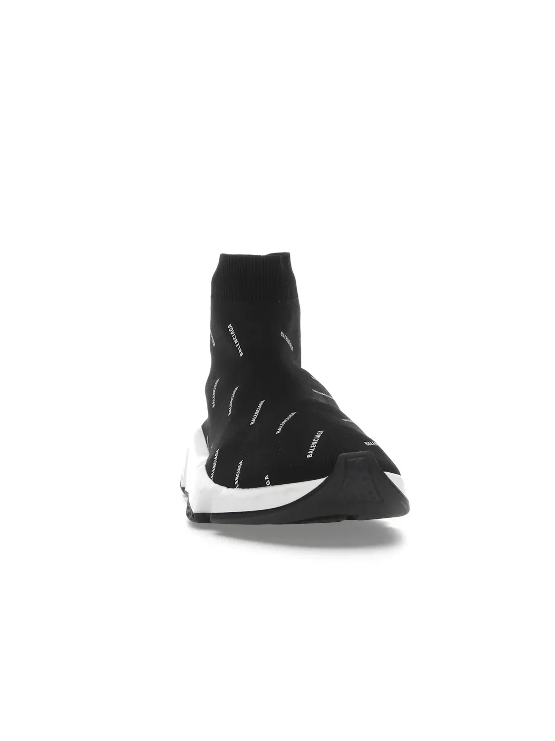 Кроссовки мужские Balenciaga Speed Trainer Mid, с принтом — изображение 2 из 4, черный/белый