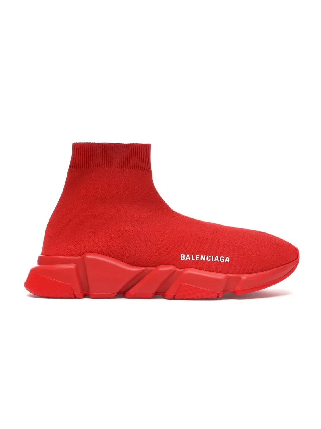 Кроссовки мужские Balenciaga Speed Trainer Red с трикотажным верхом — изображение 1 из 4, красный