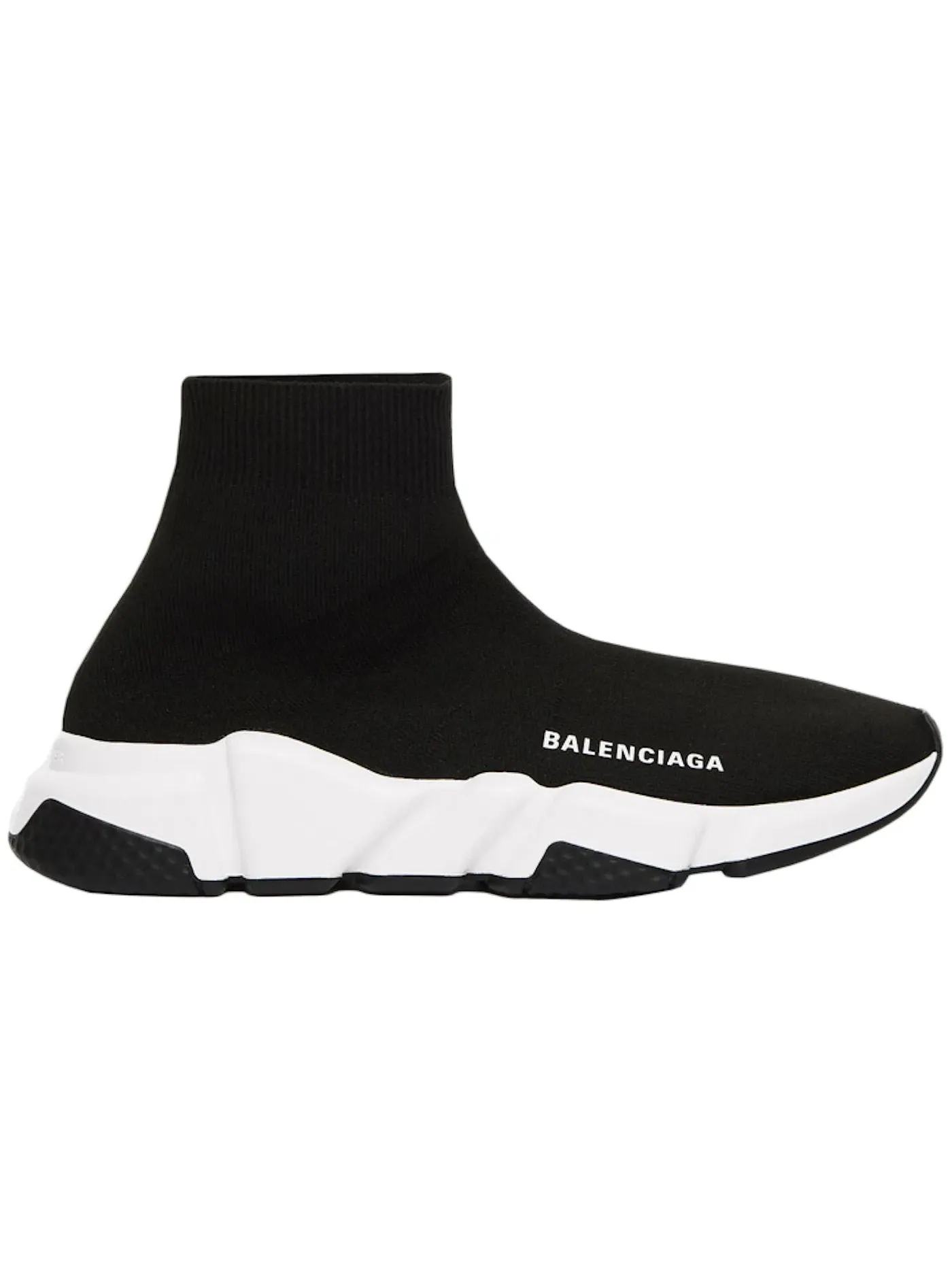 Кроссовки женские Balenciaga Speed Trainer, с контрастной подошвой — изображение 1 из 1, черный/белый