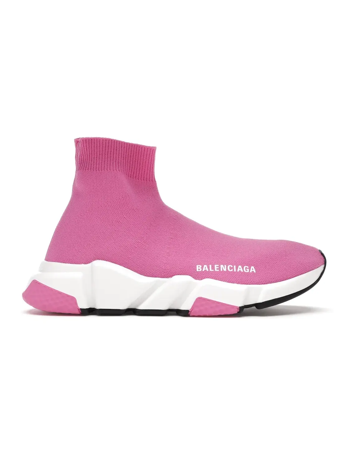 Кроссовки женские Balenciaga Speed Trainers Mid, с высоким верхом — изображение 1 из 4, розовый