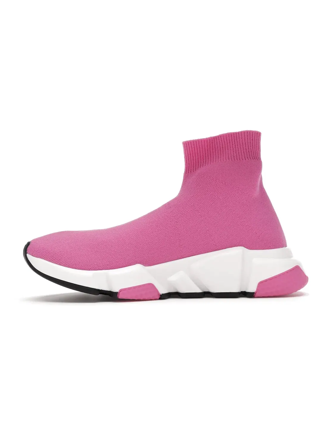 Кроссовки женские Balenciaga Speed Trainers Mid, с высоким верхом — изображение 3 из 4, розовый