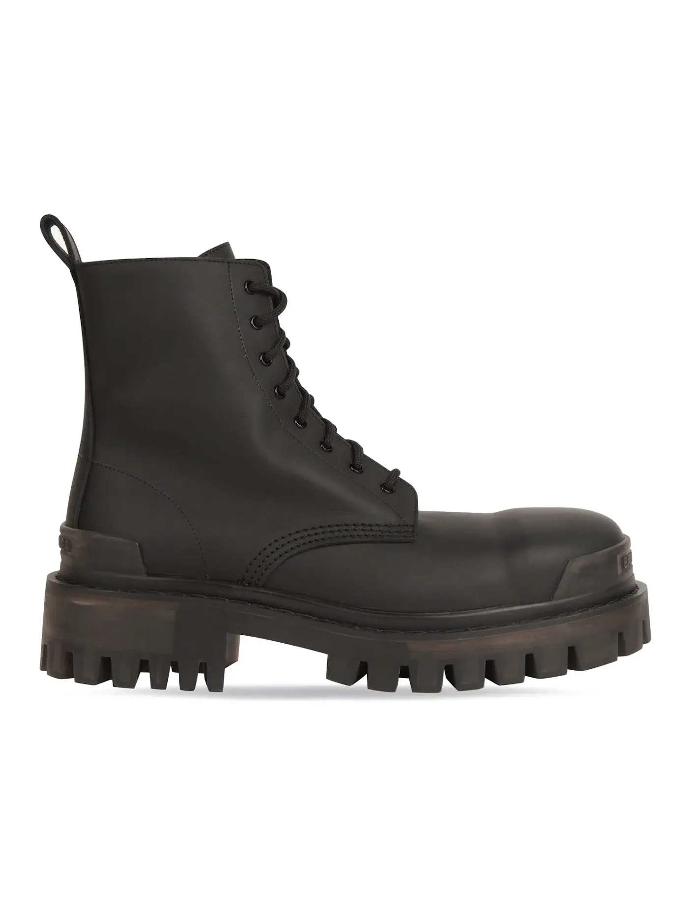 Ботинки женские Balenciaga Strike 20mm, с эффектом резиновой кожи — изображение 1 из 1, черный/черный