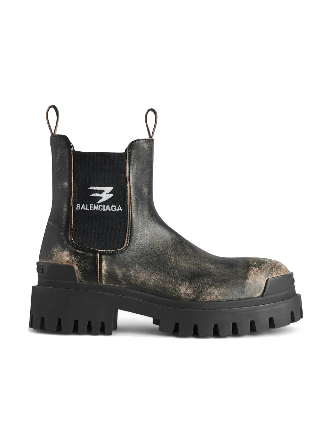 Ботинки-челси мужские Balenciaga Strike Chelsea Boot, с потертостями