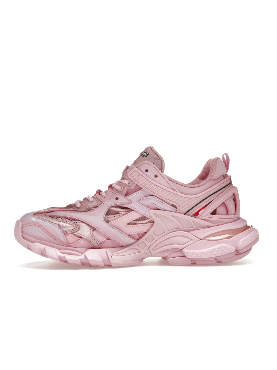 Кроссовки женские Balenciaga Track 2.0 с принтом — изображение 3 из 4, розовый