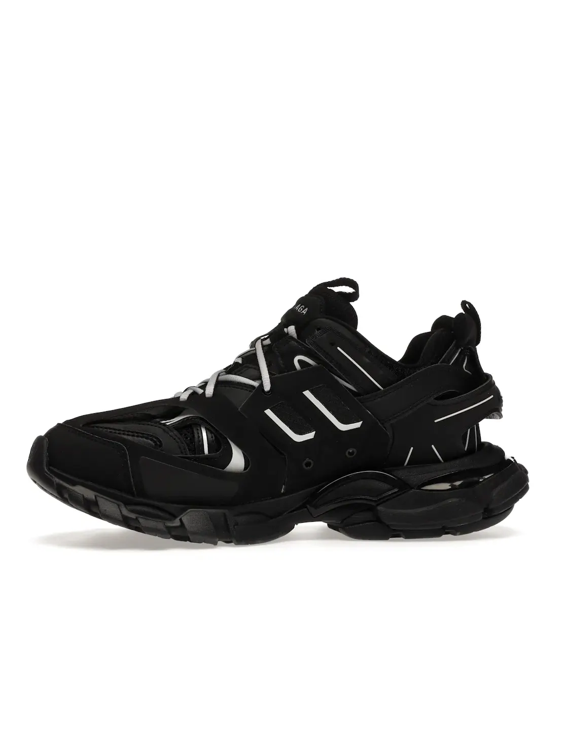 Кроссовки мужские Balenciaga Track, сетка и нейлон — изображение 3 из 4, черный/белый