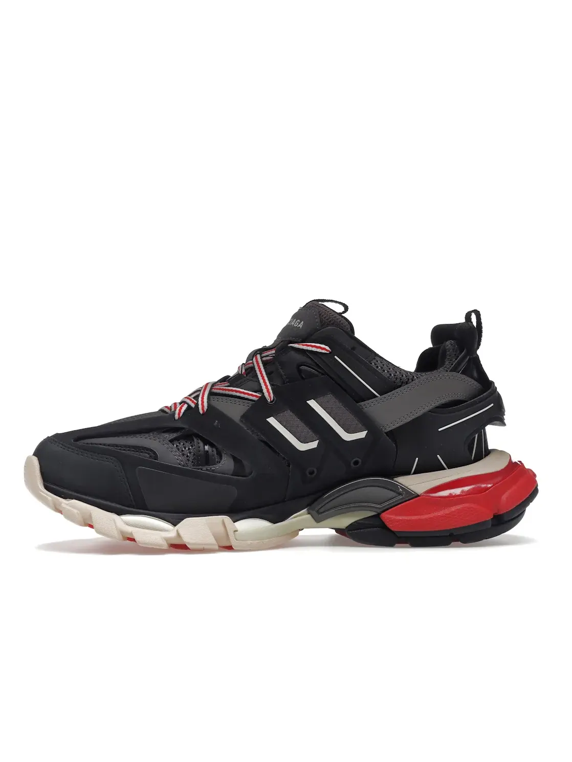 Кроссовки мужские Balenciaga Track, массивный дизайн — изображение 3 из 4, черный серый красный