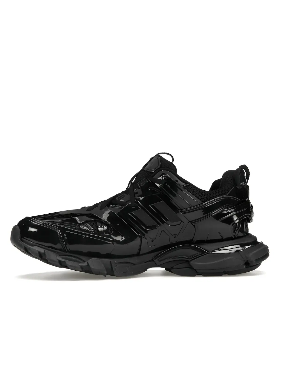 Кроссовки мужские Balenciaga Track, лакированная кожа — изображение 3 из 4, черный