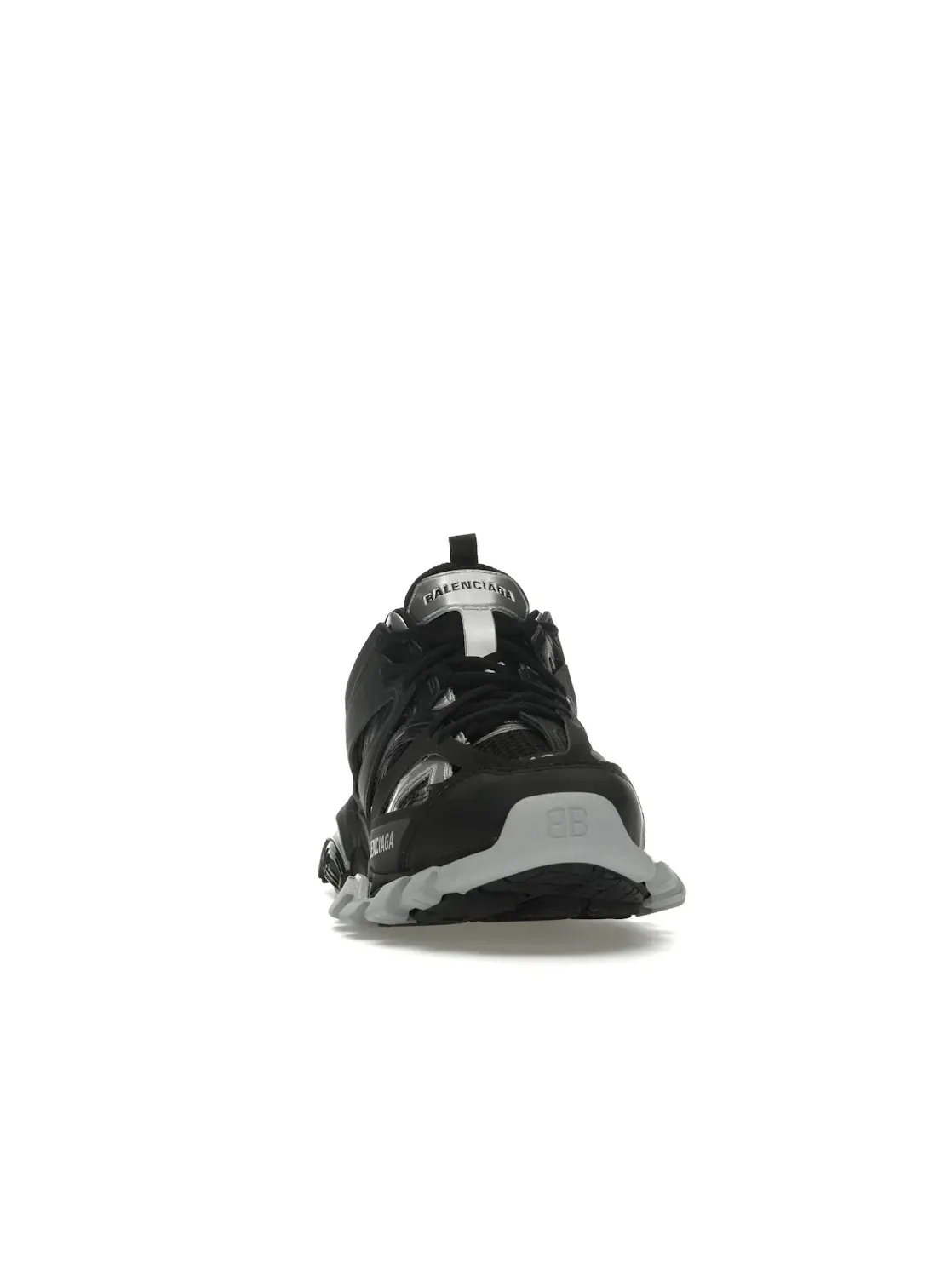Кроссовки женские Balenciaga Track, спортивный стиль — изображение 2 из 4, черный/серебристый