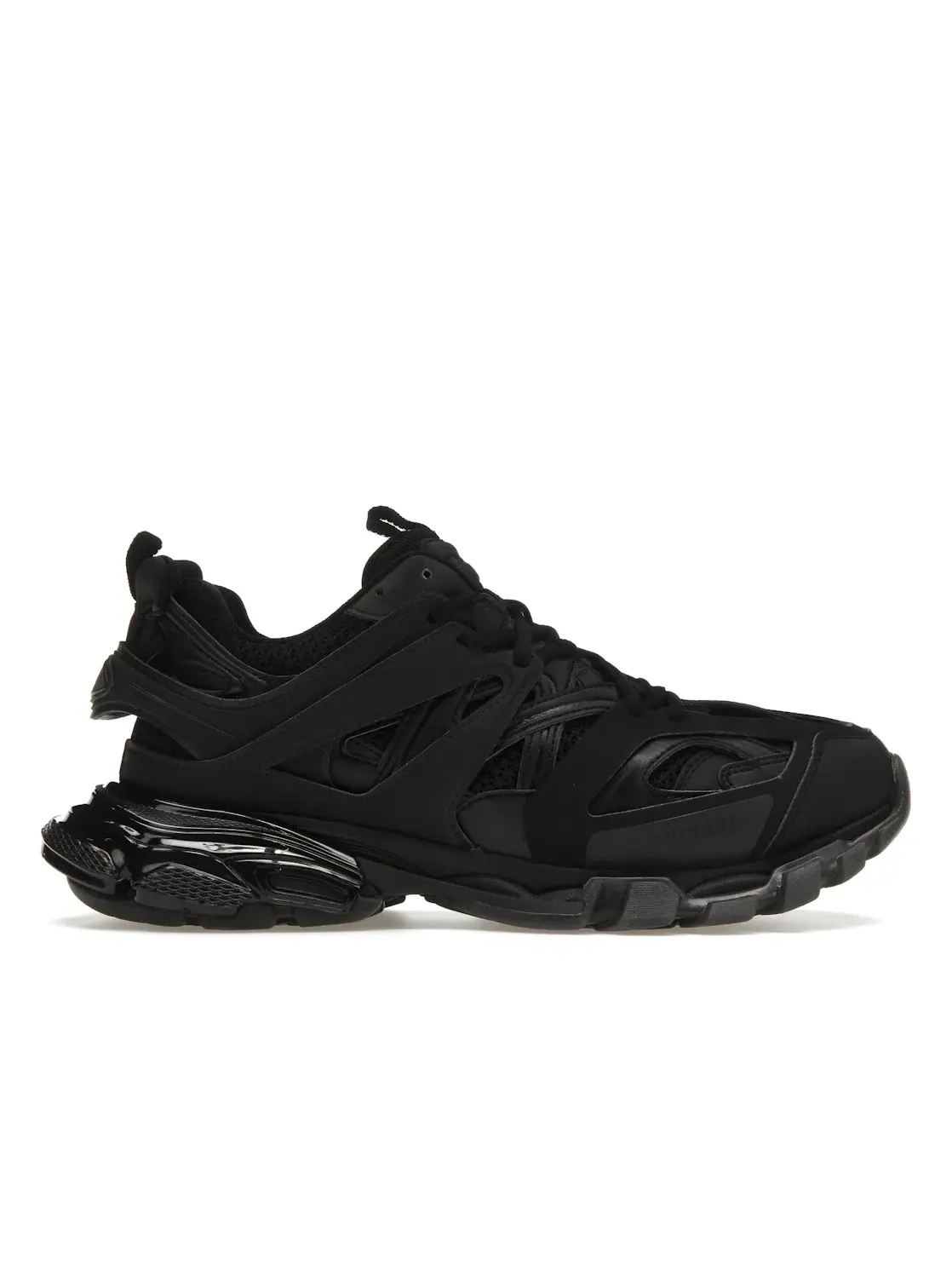 Кроссовки мужские Balenciaga Track Clear Sole, с прозрачной подошвой — изображение 1 из 4, черный