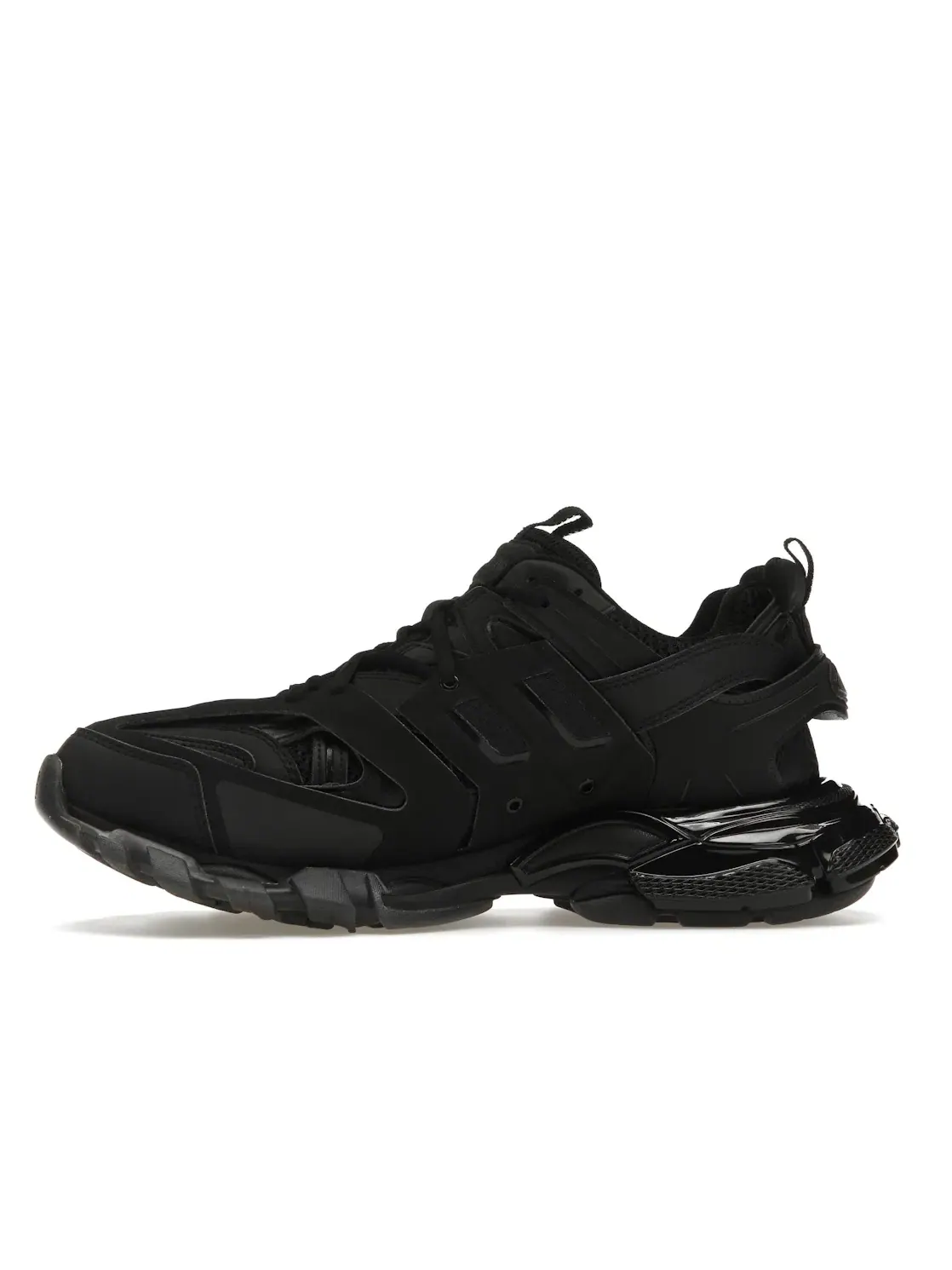 Кроссовки мужские Balenciaga Track Clear Sole, с прозрачной подошвой — изображение 3 из 4, черный