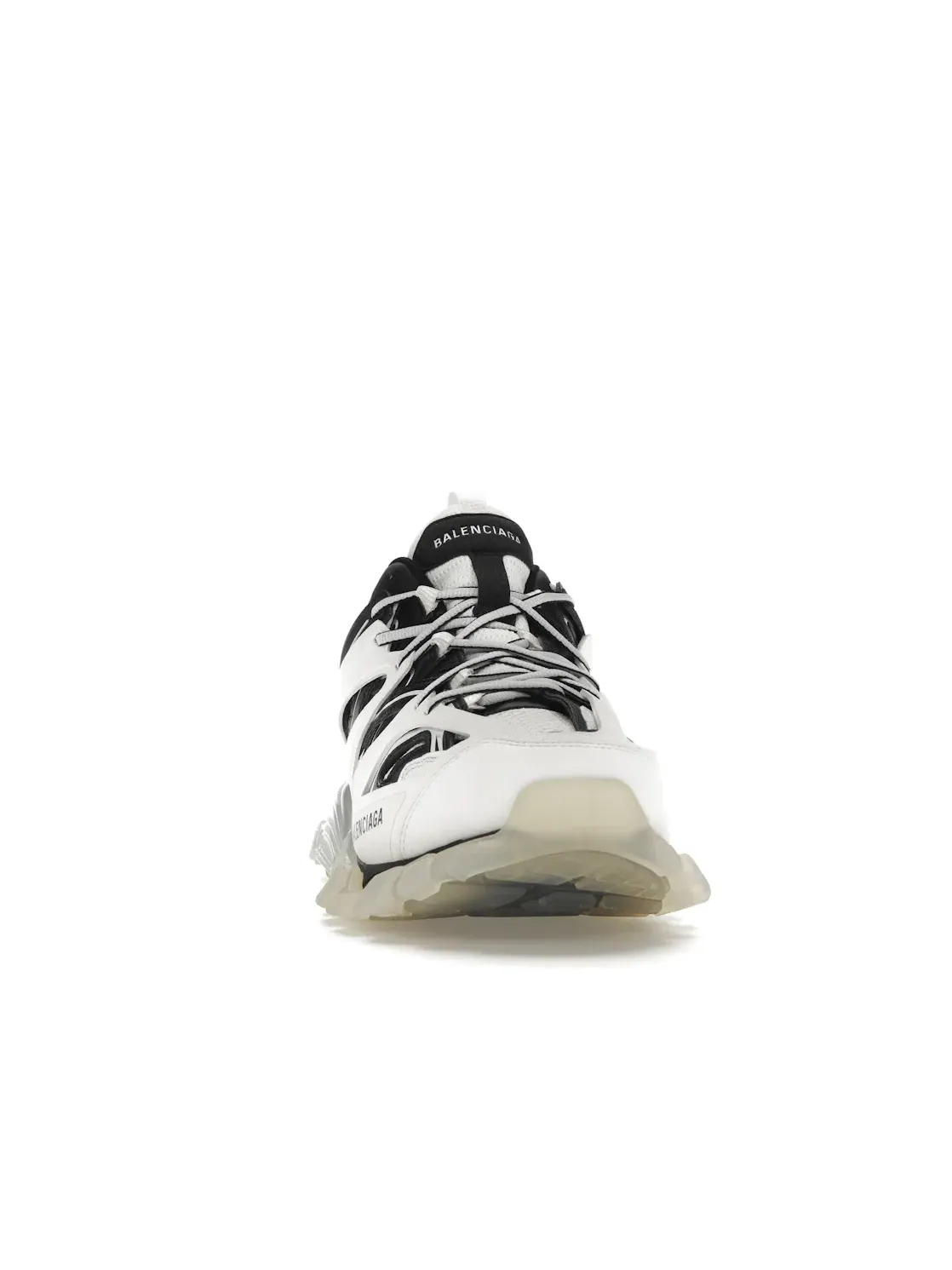 Кроссовки мужские Balenciaga Track Clear Sole, White/Black — изображение 2 из 4, полупрозрачный