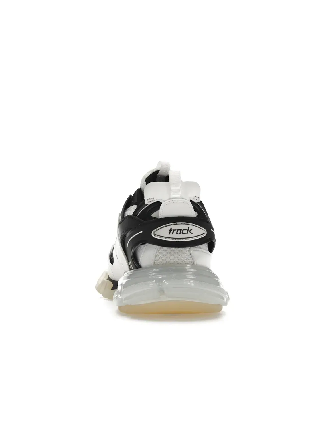 Кроссовки мужские Balenciaga Track Clear Sole, White/Black — изображение 4 из 4, полупрозрачный