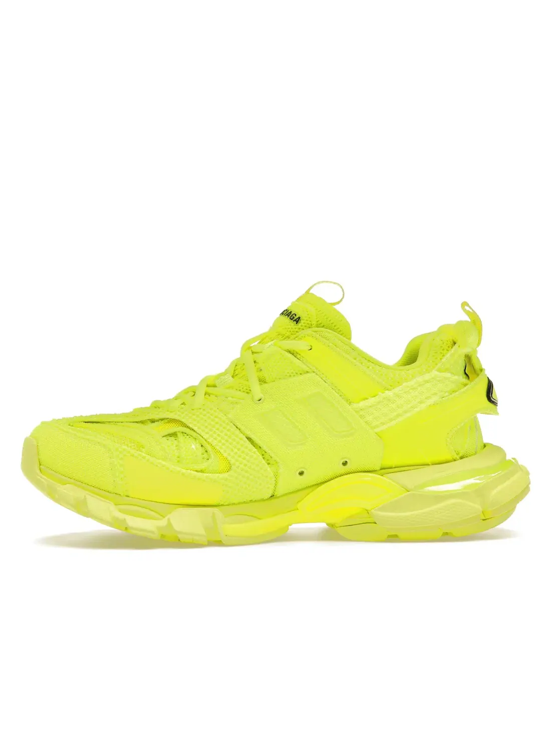 Кроссовки мужские Balenciaga Track, с сетчатым верхом — изображение 3 из 4, неоновый желтый/черный