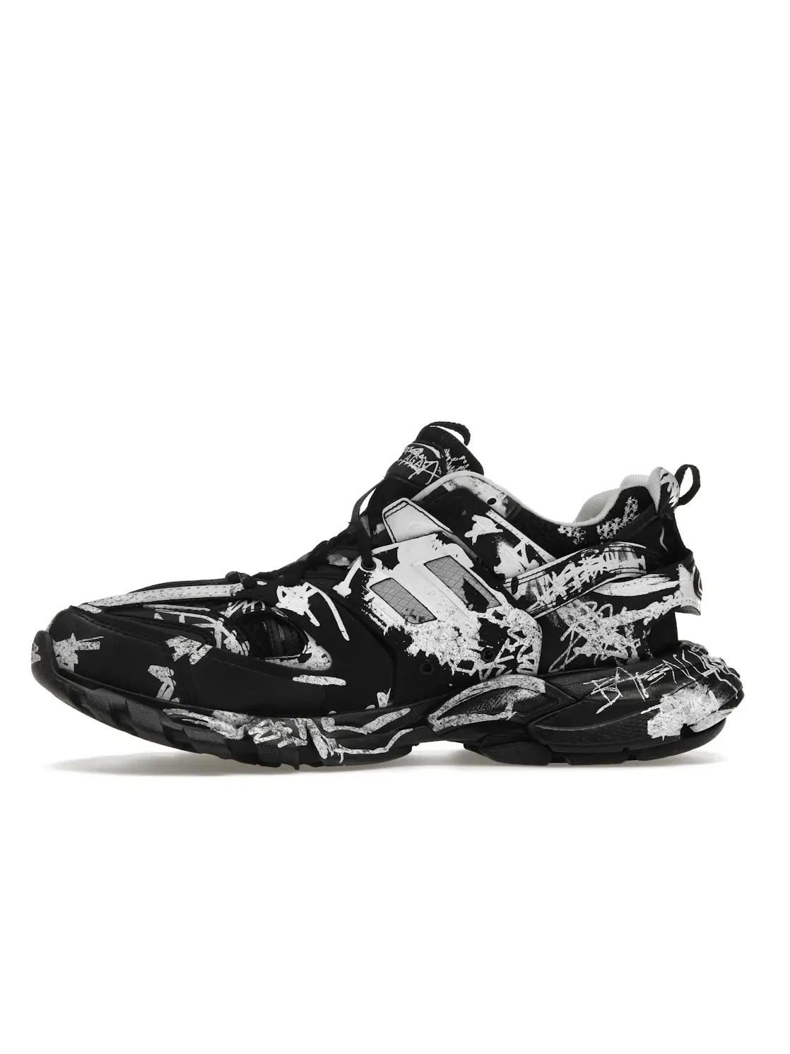 Кроссовки мужские Balenciaga Track Graffiti, с принтом — изображение 3 из 4, белый
