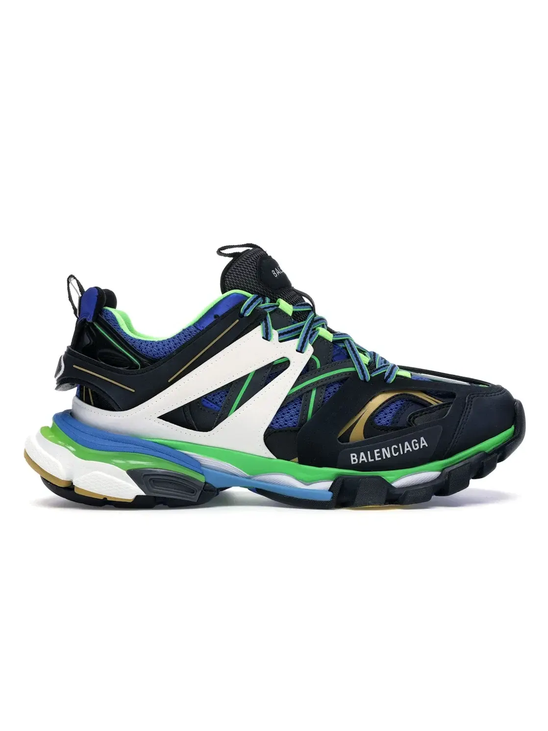 Кроссовки Balenciaga Track — изображение 1 из 4, зеленый/белый-синий