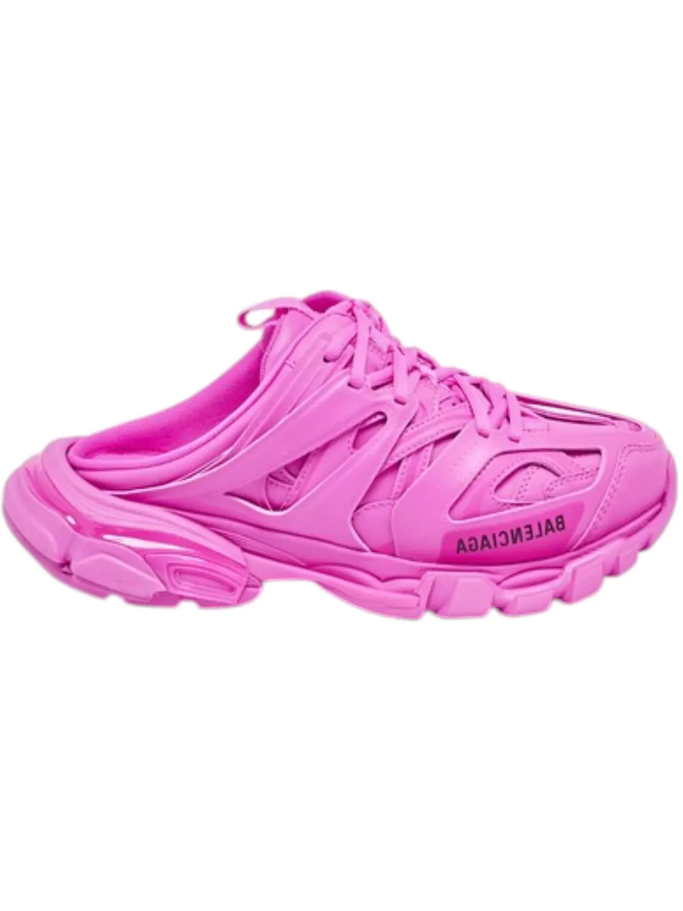 Кроссовки-мюли Balenciaga Track Mule Runners, слипоны — изображение 1 из 1, темно-розовый/черный
