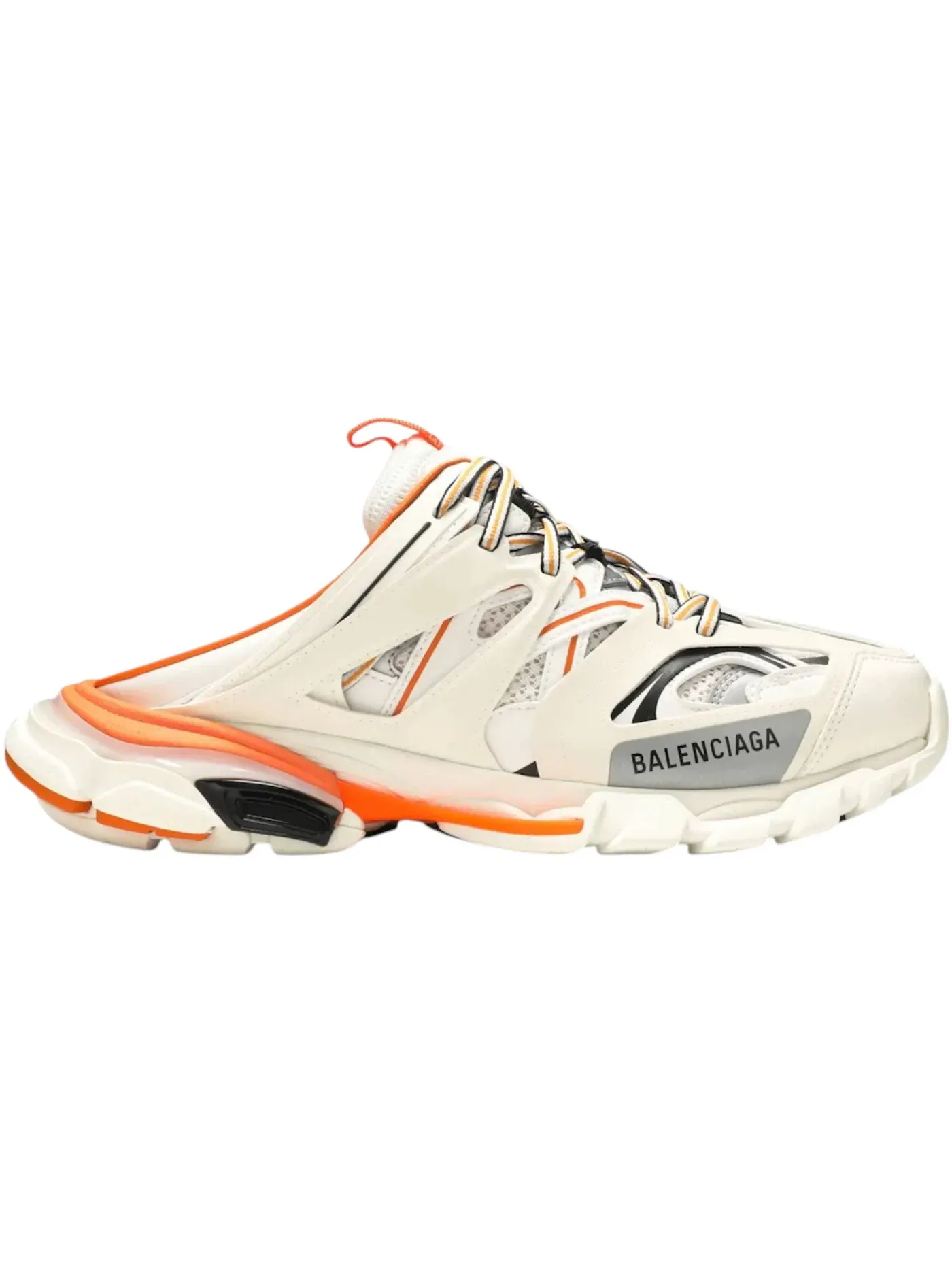 Кроссовки-мюли Balenciaga Track Mule Runners — изображение 1 из 1, белый оранжевый