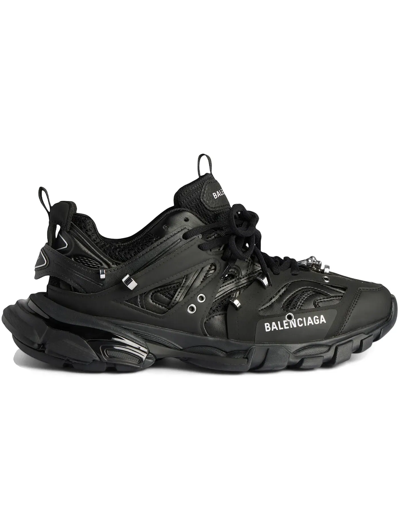 Кроссовки мужские Balenciaga Track Piercing, с перфорацией — изображение 1 из 1, черный